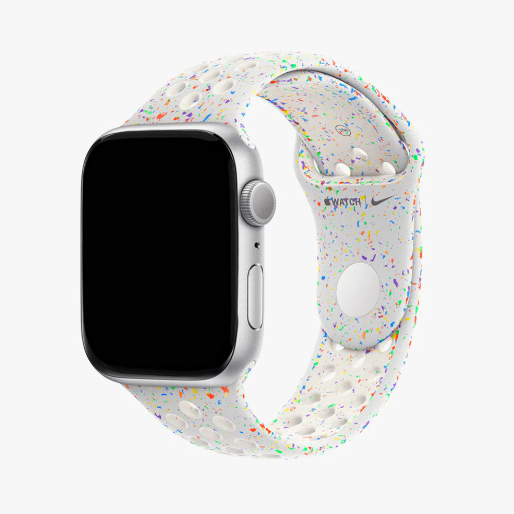 Apple Nike Sports Band - Pure Platinum apple 44mm strap, apple 45 mm strap, apple 45mm strap, apple 49mm strap, apple watch band, apple watch blue strap, apple watch nike pink strap, apple watch nike sport band, apple watch nike strap, apple watch nike strap magic ember, apple watch peach strap, apple watch strap, watch strap, watch strap apple