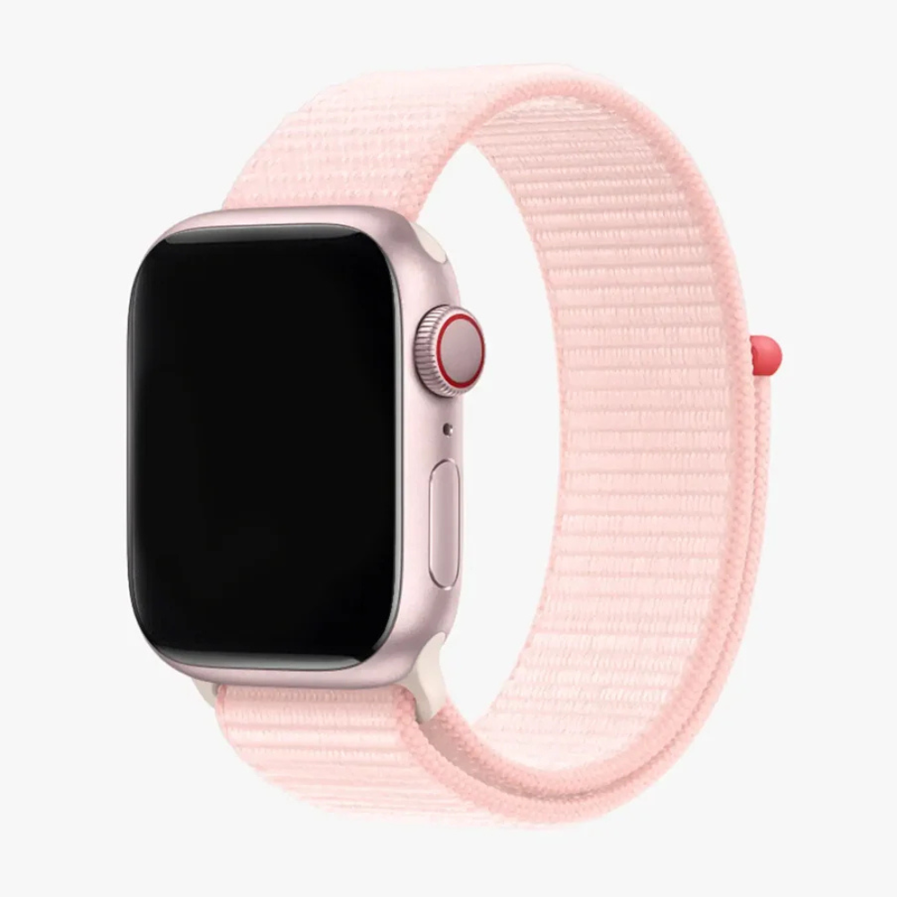 Apple Sport loop Strap - Light Pink apple 44mm strap, apple 45 mm strap, apple 45mm strap, apple 49mm strap, apple watch band, apple watch lite blue strap, apple watch nike strap blue, apple watch sport loop strap, apple watch starlight strap, apple watch strap, apple watch white strap, apple watch winter blue strap, watch strap, watch strap apple