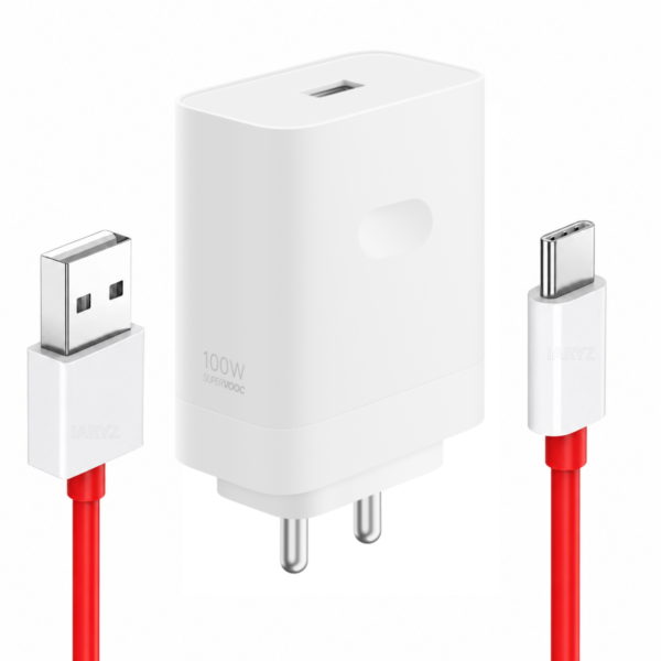 100 watt SuperVOOC Charger Compatible with Oneplus devices USB A to C cable